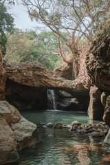 Hiking to the waterfall