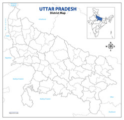 map of Uttar Pradesh
