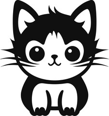 Cute Lovely cat Isolated Image