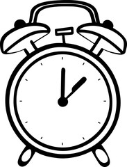 Ringing alarm clock vector illustration
 on white background