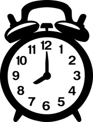 Ringing alarm clock vector illustration
 on white background