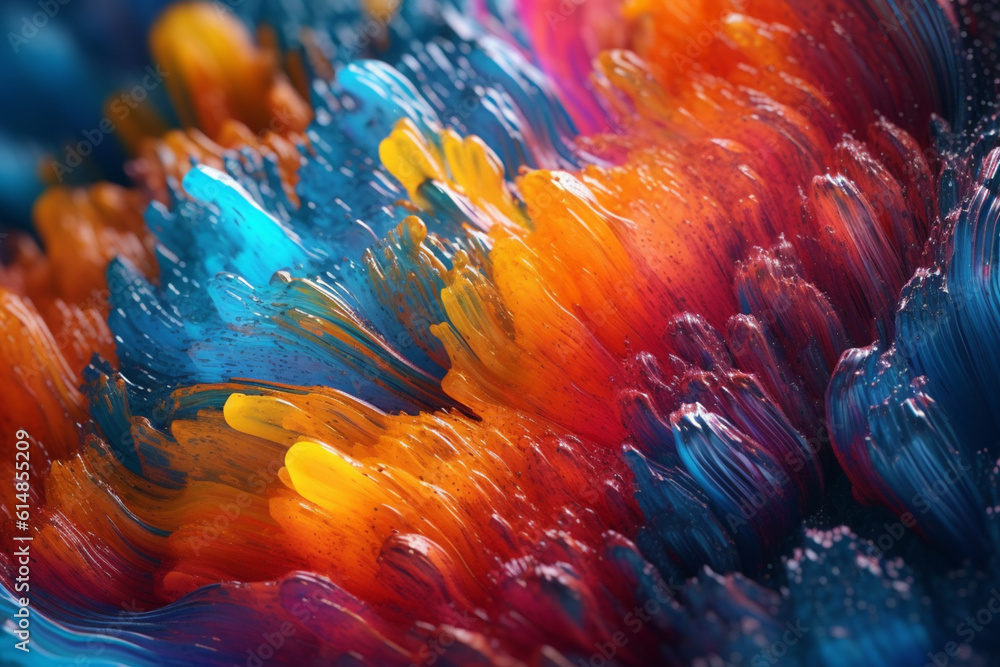 Aufkleber  A digital composition of abstract shapes and textures resembling electrical currents, illustrating the concept of clear energy in a visually captivating way.  Generative AI technology.