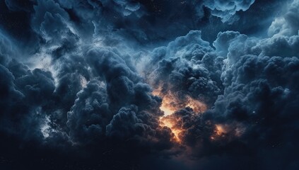 Fototapeta na wymiar Ominous clouds