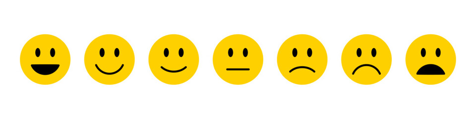 Fototapeta premium Smiley icon set