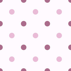 Pink and White Large Polka Dots Pattern Repeat Background