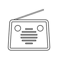 Radio icon vector. antenna illustration symbol. electrical sign or logo.