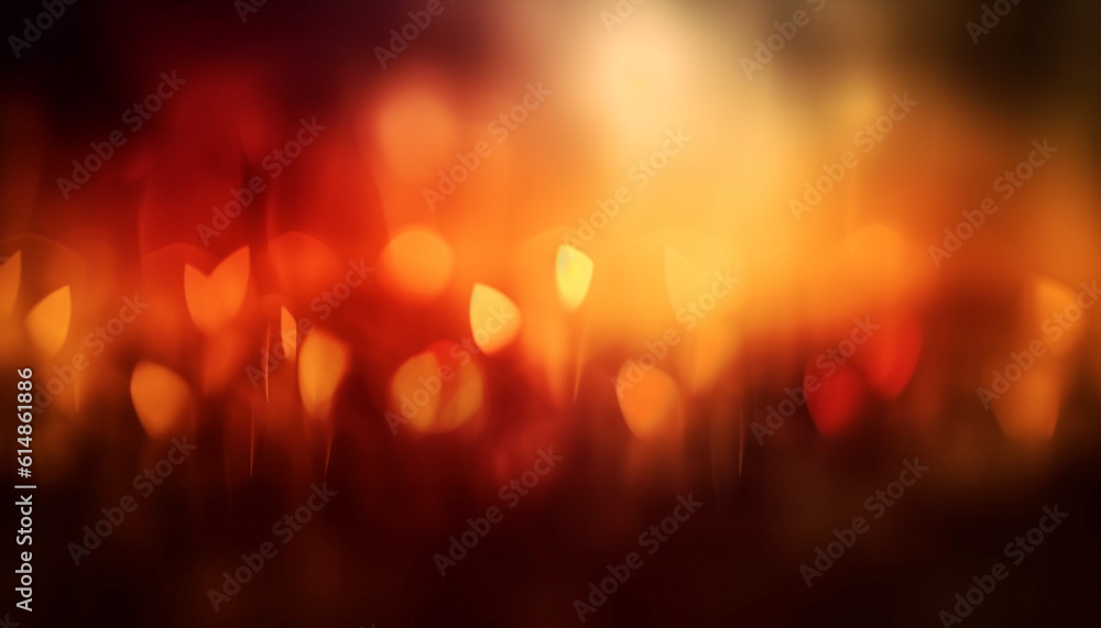 Poster the fiery abstract backdrop illuminated the celebration with glowing patterns generated by ai