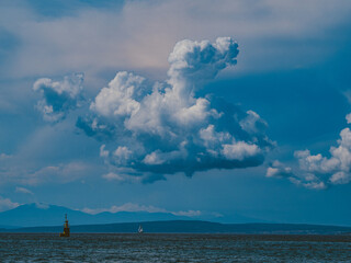 Obraz premium Küstenlandschaft auf der Insel Rab in Koatien