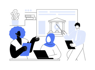 Financial advisory service abstract concept vector illustration.