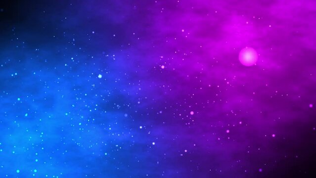 Abstract futuristic background blue and purple with particles.light blue and purple modern minimal geometric animated background.