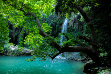 Captivating Kurşunlu Waterfall: Nature's allure, cascades, and tranquility.