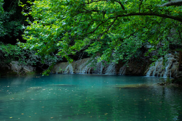 Captivating Kurşunlu Waterfall: Nature's allure, cascades, and tranquility.