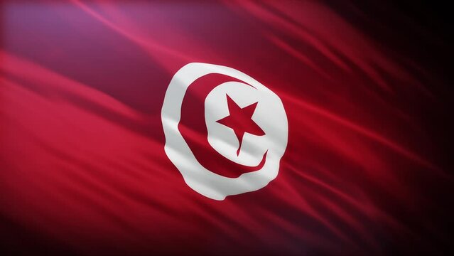 Flag of Tunisia, full screen in 4K high Republic of Tunisia Confederation flag 4K.
الجمهورية التونسية (Arabic)
