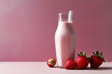 Healthy strawberry smoothies