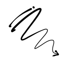 Hand drawn black arrows 