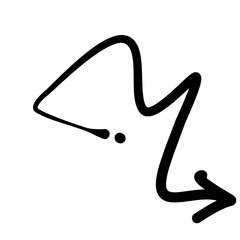 Hand drawn black arrows 