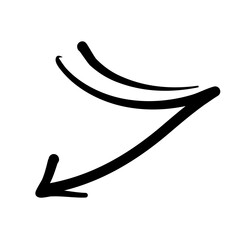 Hand drawn black arrows 