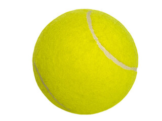 Piłka tenisowa, zdjęcie z bliska. Żółtozielona piłka. Wyraźna tekstura. - obrazy, fototapety, plakaty
