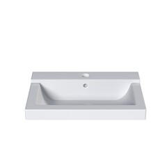 Washbasin isolated on white background, sink, 3D illustration, cg render