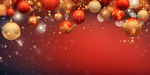 Obraz na płótnie Canvas Background from Christmas balls