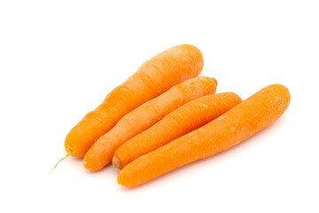 carrot organic vegetable food on white background, carrot concept