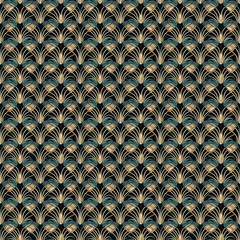 Seamless Art Deco, pattern, created with AI Generative Technology