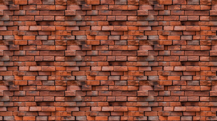 Fototapeta premium Seamless brick wall pattern, created with AI Generative Technology
