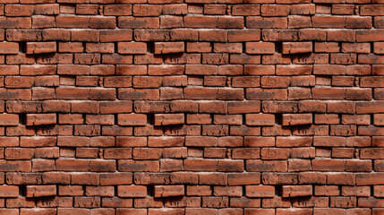 Fototapeta premium Seamless brick wall pattern, created with AI Generative Technology
