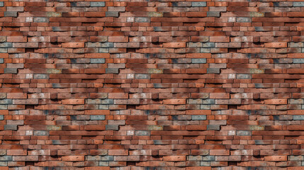 Seamless brick wall pattern, created with AI Generative Technology