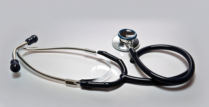 Stethoscope isolated on a white surface background
