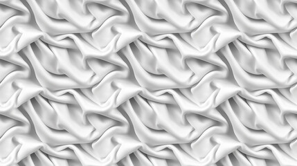 Seamless white cloth pattern, created with AI Generative Technology