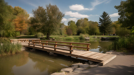 Fototapeta premium Beautiful Realistic Bridge