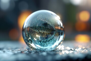 Fototapeta na wymiar beautiful soap bubble close-up. AI generated.