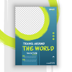 Travel tour flyer a4 template