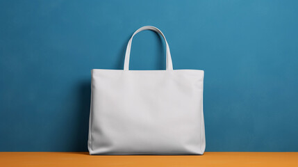 White shopping bag mockup