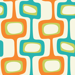Abstract colorful retro seamless pattern