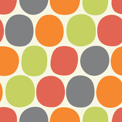Abstract colorful seamless pattern with round spots
