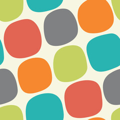 Abstract colorful seamless pattern with round spots