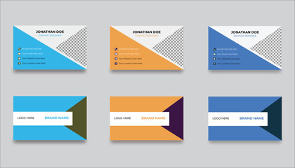 Corporate Modern Business Card Design Template Creative Clean Business card Name card Visiting card Simple Flat design Vector design Illustration Print Template