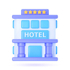 Vector 3d hotel.
