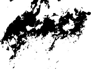 Fototapeta premium Rustic splash vector texture. Abstract background. Weathered surface and shape. Dirty and damaged backdrop. Vector graphic illustration with transparent white. EPS10.
