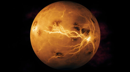 Obraz na płótnie Canvas Embark on a celestial escapade to the captivating world of Venus, Generative AI