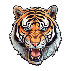 tiger head vector