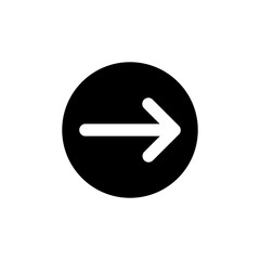 black solid arrows icon vector