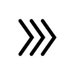 black solid arrows icon vector