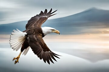 american bald eagle generated by AI technology 