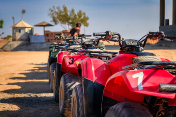 Quad trip on the desert near Marsa Alam, Egipt