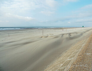 Strand von Ostende in Belgien