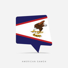 American Samoa flag bubble chat icon