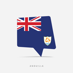 Anguilla flag bubble chat icon